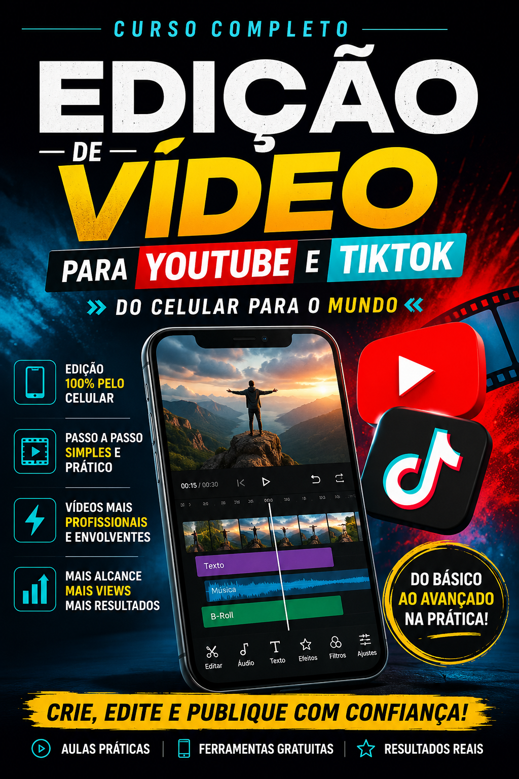 Edição de Vídeo para Youtube e Tiktok