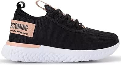 Tênis Feminino Preto Esportivo Para Academia de Caminhada Leve Meia