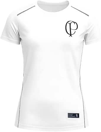 Camisa Corinthians Feminina Raglan Dry Branca Licienciado
