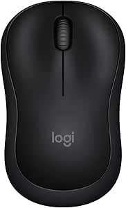 Mouse Sem Fio Logitech M240 com Conexão Bluetooth, Clique Silencioso, Design Ambidestro Compacto, Bateria de 18 Meses, Compatível com Windows, macOS, ChromeOS - Preto