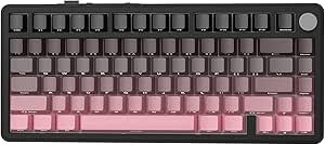 ATTACK SHARK X85 Teclado mecânico para jogos sem fio 75% Gasket com botão,BT5.0/2.4G/USB-C,acolchoamento de cinco camadas,RGB,5000mAh,troca a quente,teclas com impressão lateral (B