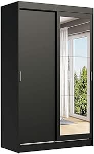 Guarda-Roupa Solteiro Madesa Tokio 2 Portas de Correr com Espelho 2 Gavetas
