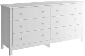 Cômoda Ditália 6 Gavetas Dm-221 Branco