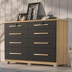 Comoda Monza 8 Gav Com Pés Teka/onix