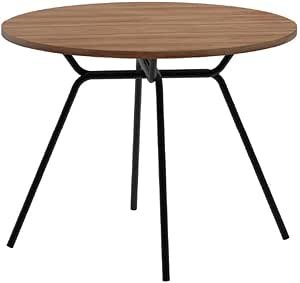 Mesa de Jantar Redonda 1m 1588 Carraro (Freijó com Preto)