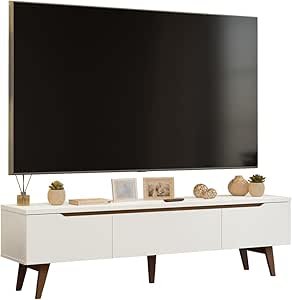 Rack para TV até 75 Polegadas Madesa Reims 2 Portas 1 Gaveta - Branco