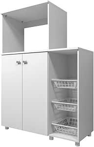 Balcão Multiuso 2 Portas Com Fruteira Branco Multimóveis