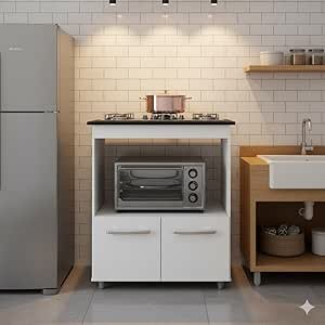 Balcão Cooktop Elisa 5 Bocas Branco