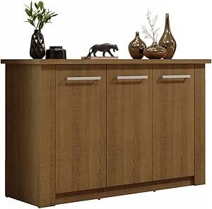 Balcão Buffet Madesa 72705Z1 3 Portas Rustic