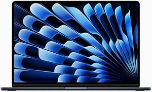 Notebook MacBook Air (2023) Apple com chip M2: tela Liquid Retina de 15,3 polegadas, 16 GB de RAM, 512 B de Memória Interna - Meia-noite